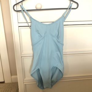 Capezio baby blue dance leotard